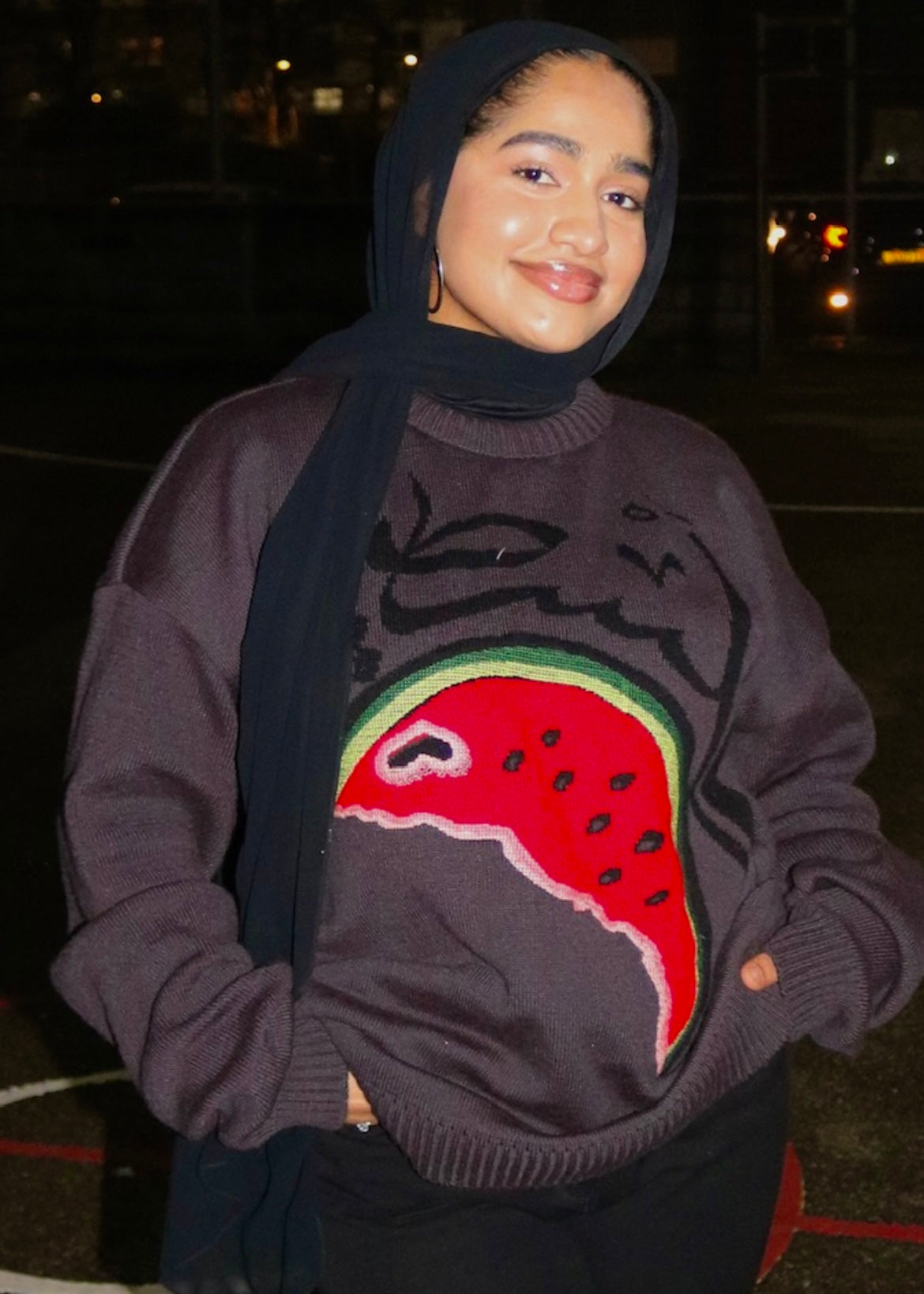Palestinian watermelon Sweatshirt (Embroidered)