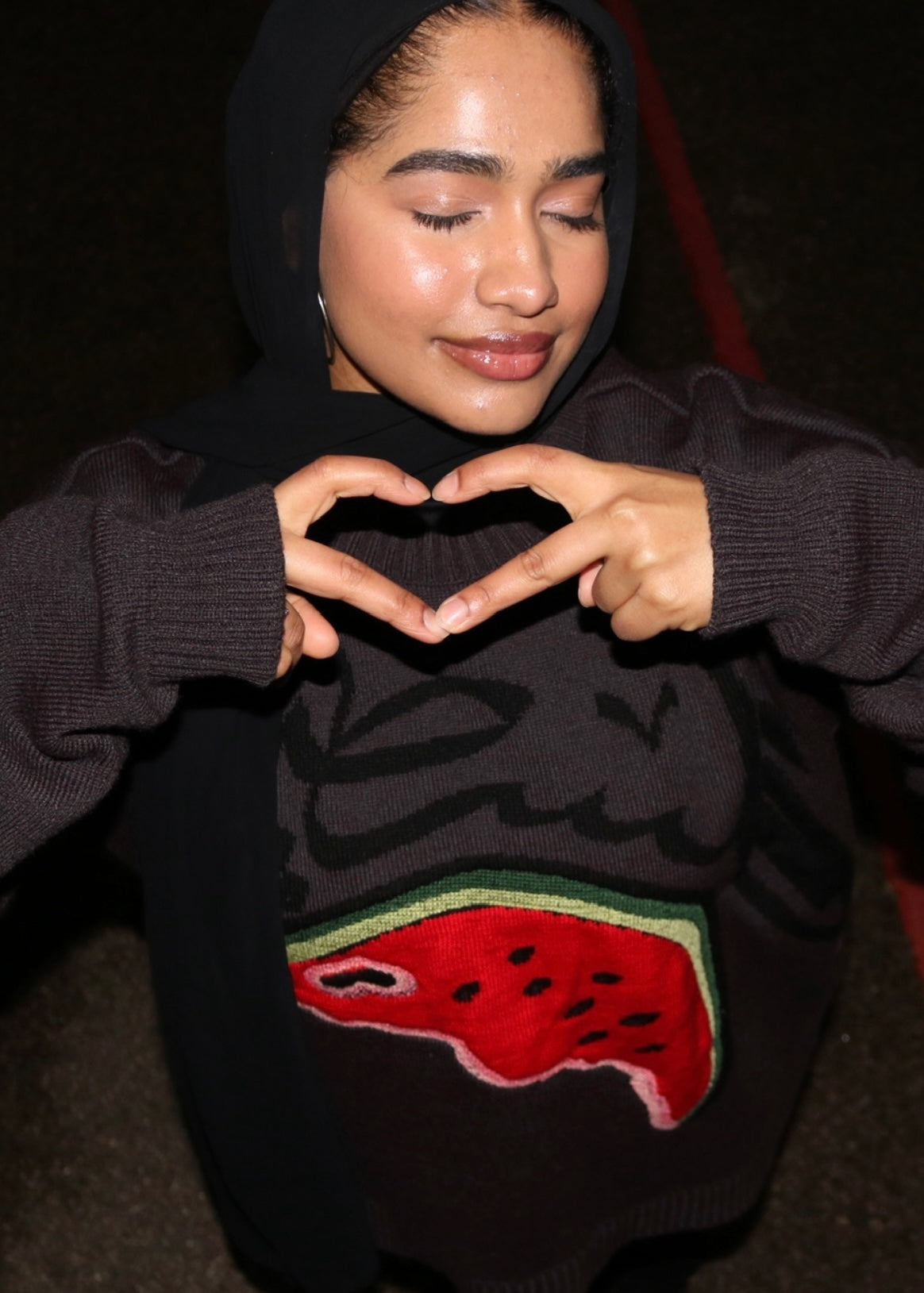 Palestinian watermelon Sweatshirt (Embroidered)